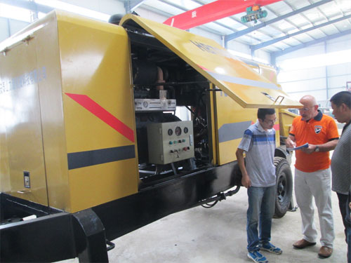 外商考察混凝土泵，成功訂購！